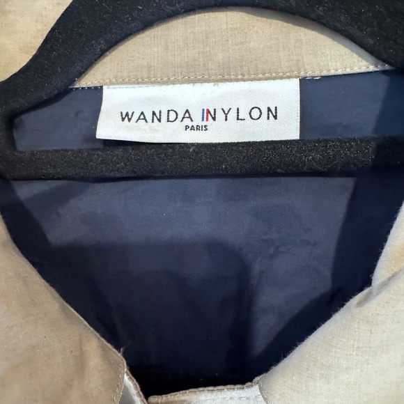 WANDA NYLON PARIS SPRING SUMMER RAINWEAR MENS DESIGNER JACKET COAT BEIGE SZ. 40 - Picture 2 of 7